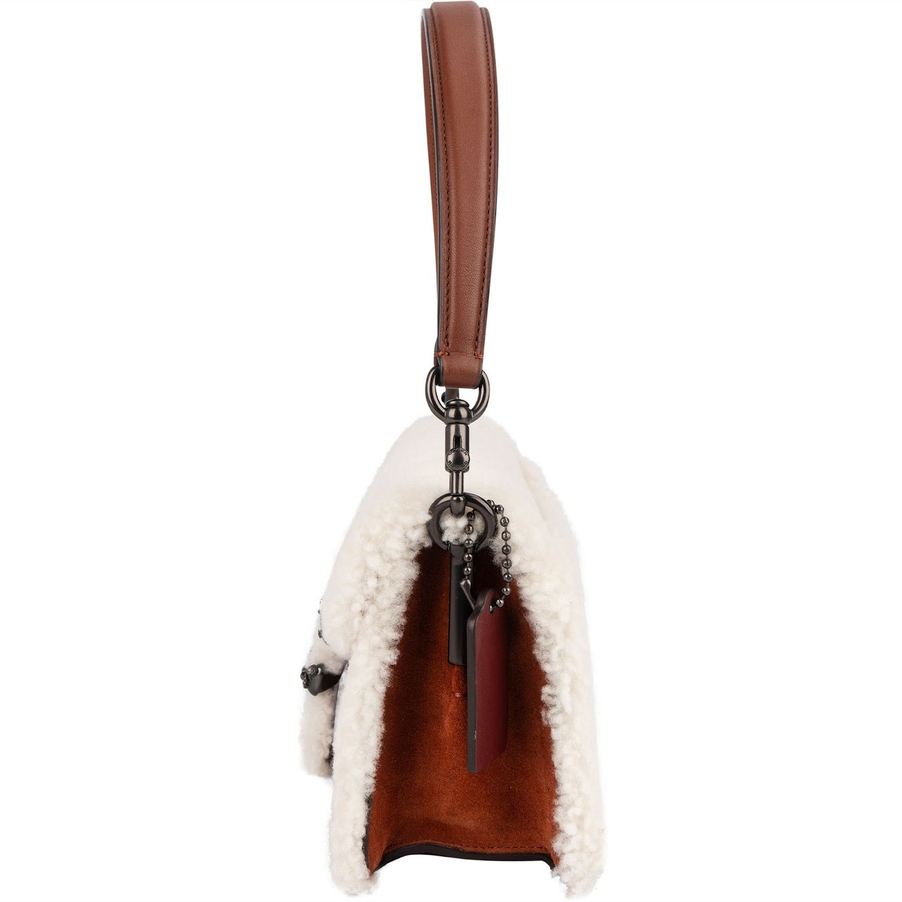 Coach Coach Shearling Pillow Tabby Shoulder Bag Bruin