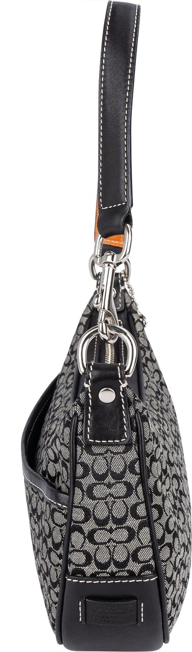 Coach Coach Mini Signature Monogram Pochette Handbag Zwart