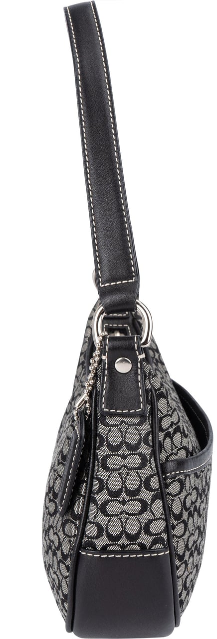 Coach Coach Mini Signature Monogram Pochette Handbag Zwart