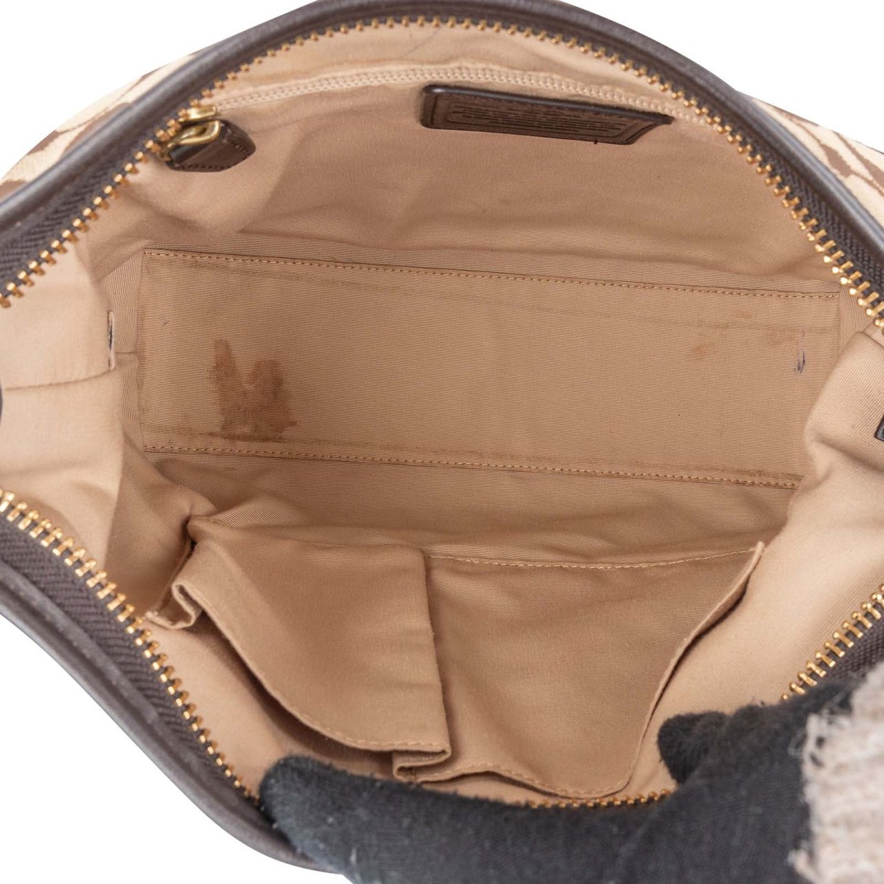 Coach Coach Monogram Signature Duffle Crossbody Bag Bruin