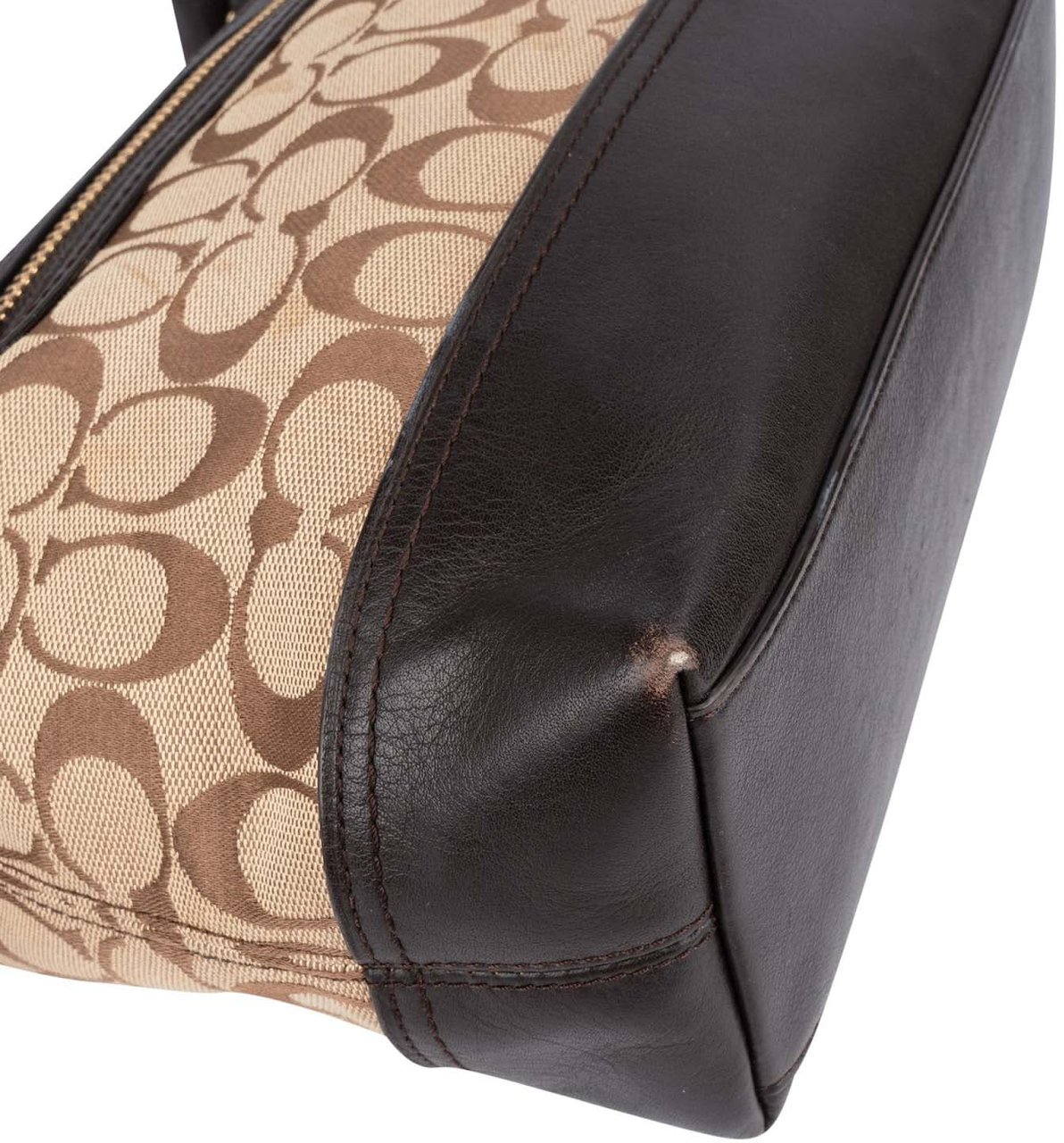 Coach Coach Monogram Signature Duffle Crossbody Bag Bruin