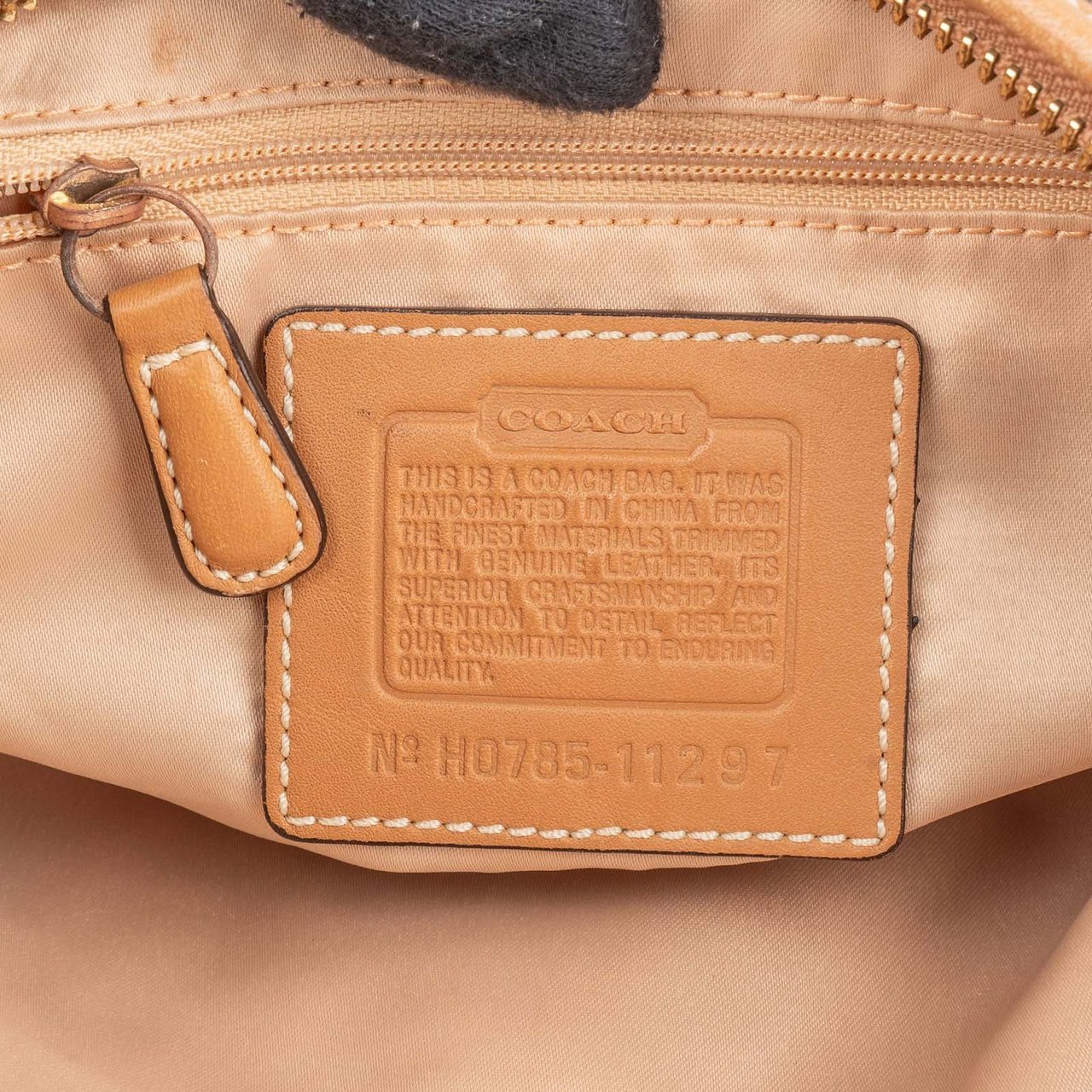 Coach Coach Monogram Signature Small Hobo Shoulder Bag Bruin