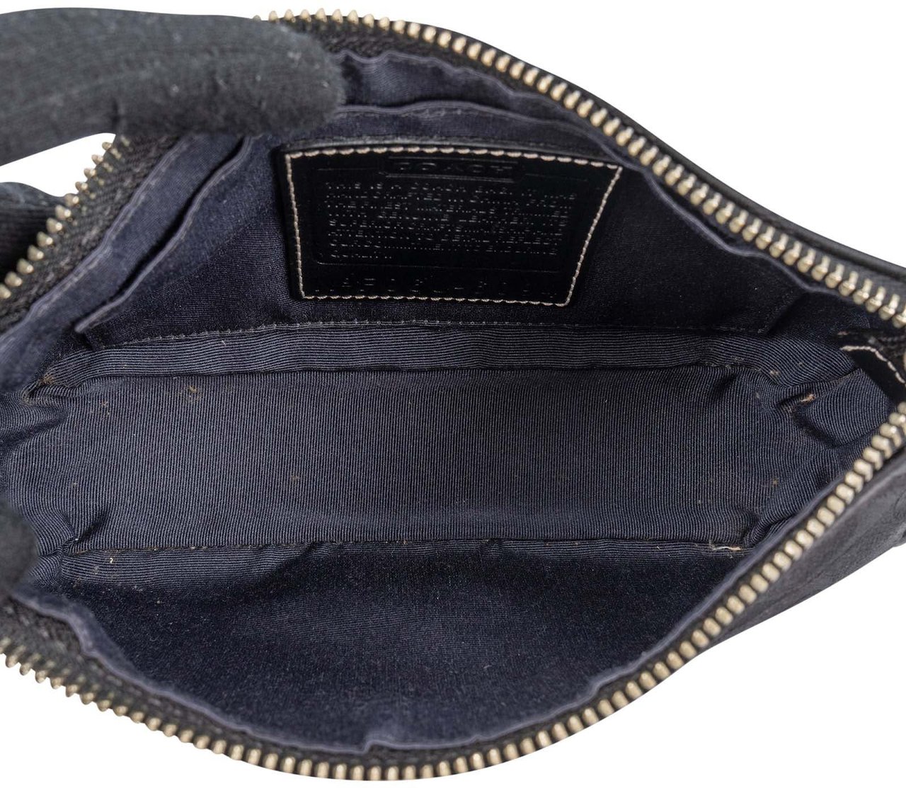 Coach Coach Black Monogram Signature Demi Pochette Handbag Zwart