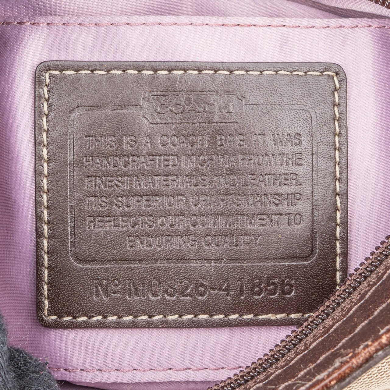 Coach Coach Monogram Signature Soho Demi Shoulder Bag Beige