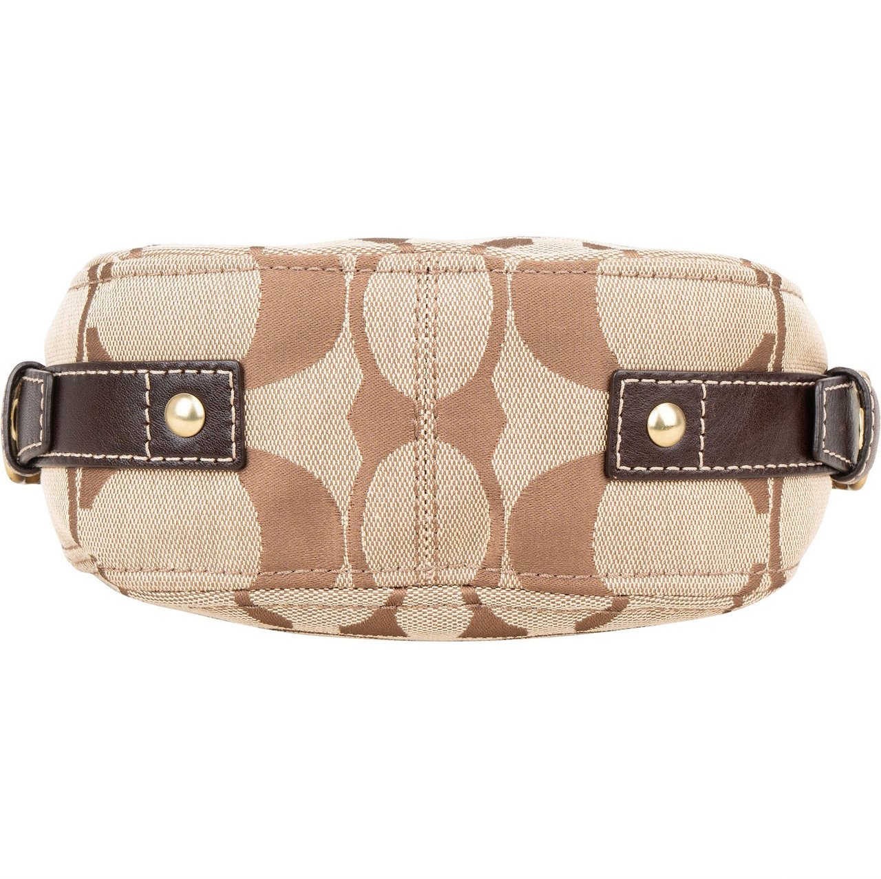 Coach Coach Monogram Signature Soho Demi Shoulder Bag Beige