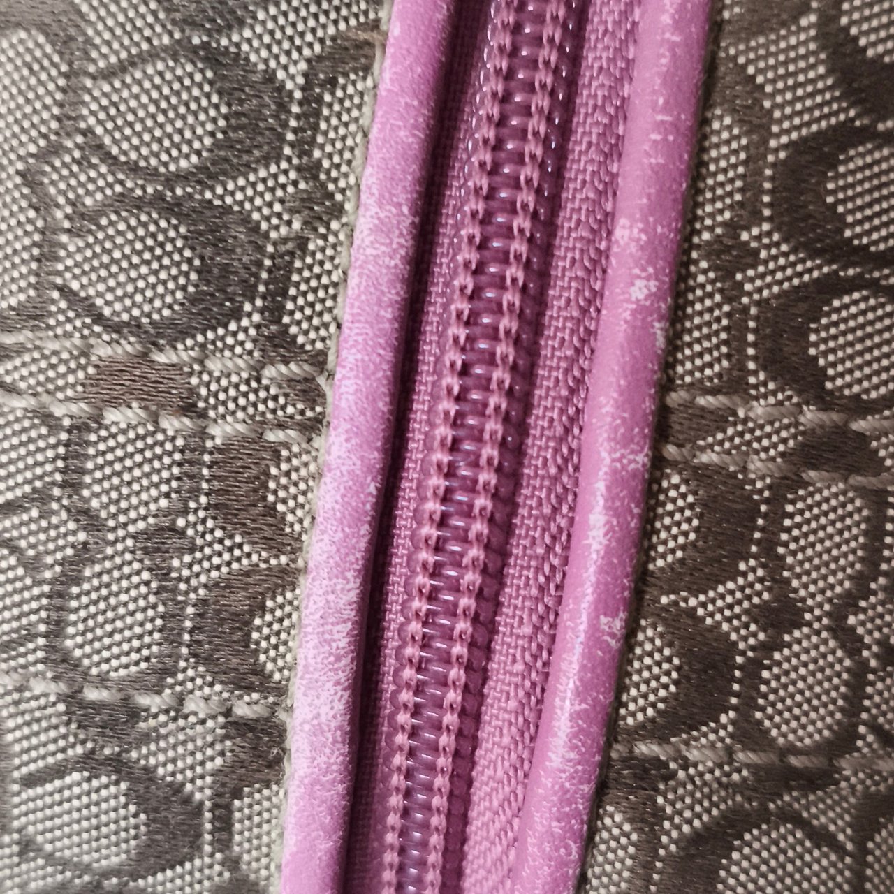 Coach Coach Mini Monogram Signature Demi Pouch Handbag Bruin