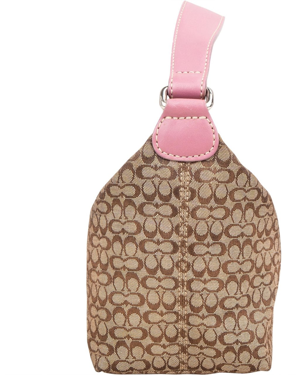 Coach Coach Mini Monogram Signature Demi Pouch Handbag Bruin