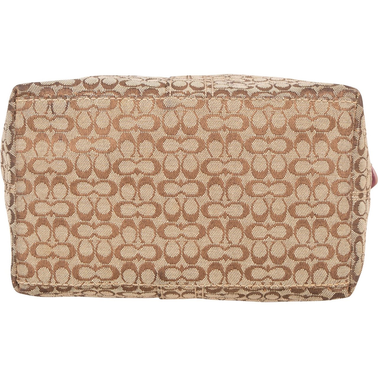 Coach Coach Mini Monogram Signature Demi Pouch Handbag Bruin