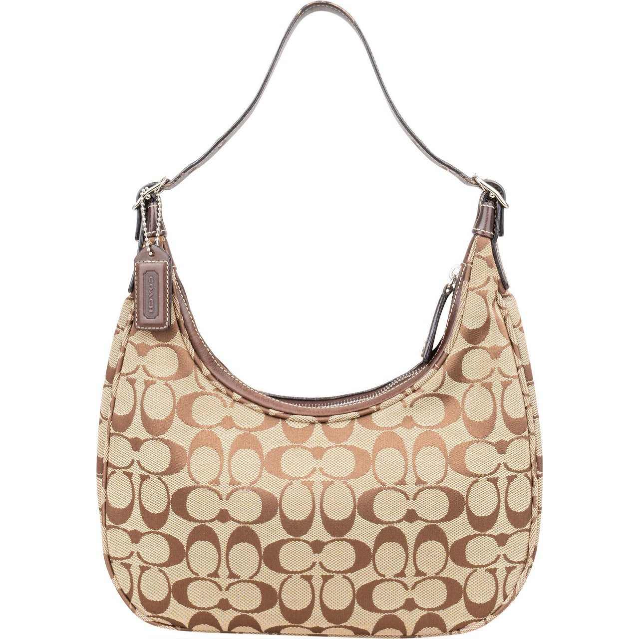 Coach Coach Monogram Signature Shoulder Bag Bruin