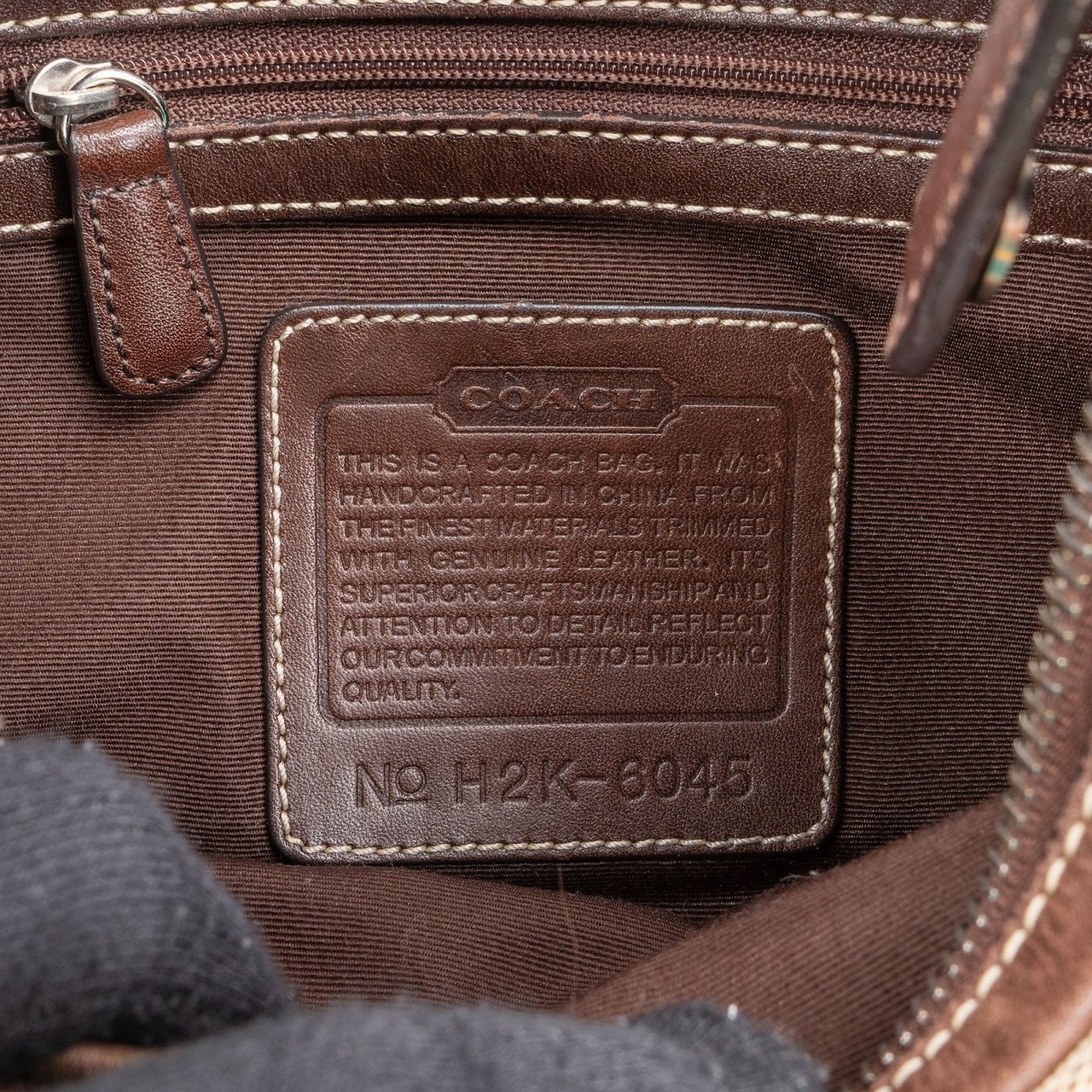 Coach Coach Monogram Signature Shoulder Bag Bruin