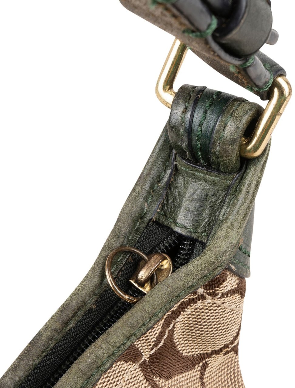 Coach Coach Monogram Signature Small Bucket Shoulder Bag Beige