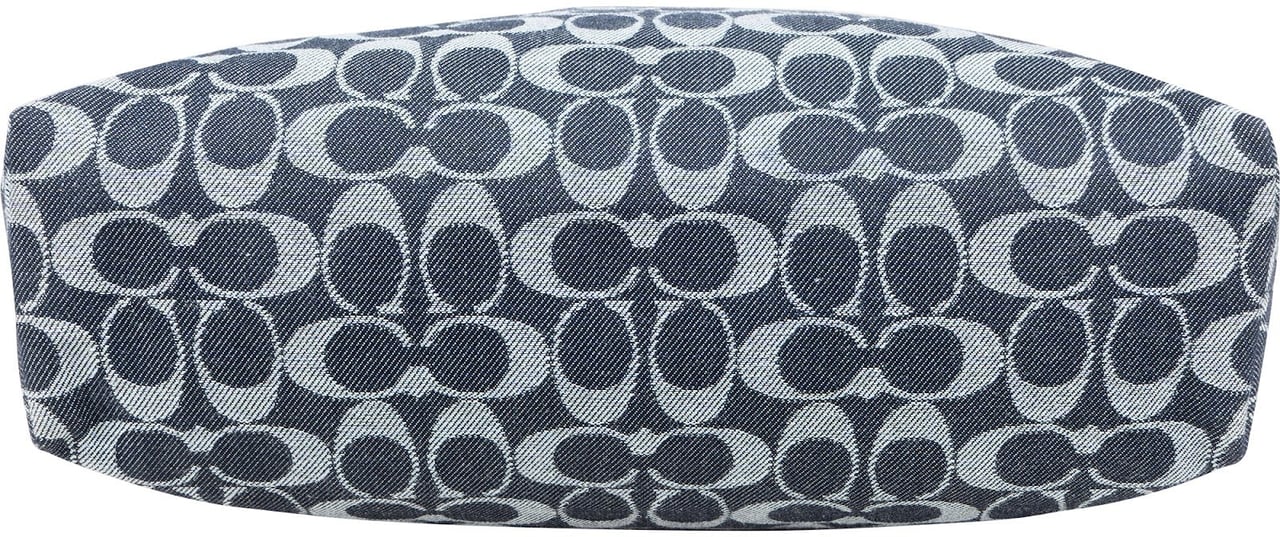 Coach Coach Monogram Signature Denim Tote Rainbow Handle Shoulder Bag Divers