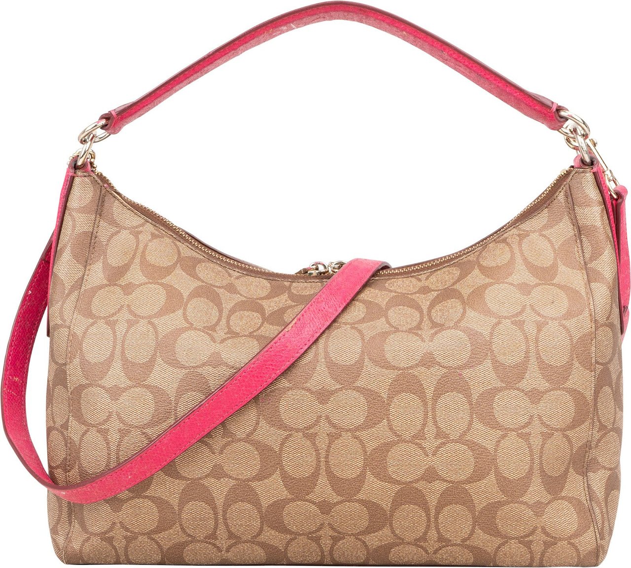 Coach Coach Monogram Signature East West Celeste Hobo Handbag Bruin