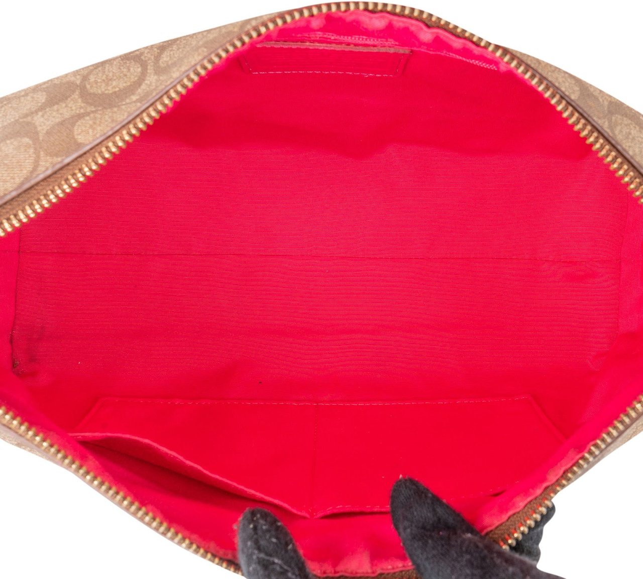 Coach Coach Monogram Signature East West Celeste Hobo Handbag Bruin