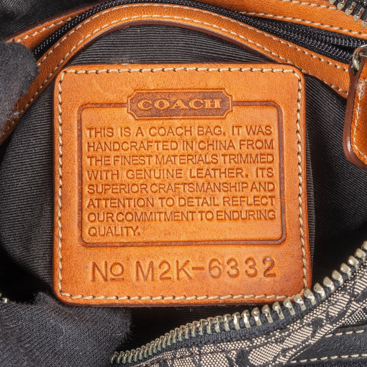 Coach Coach Mini Monogram Signature Demi Pouch Handbag Zwart