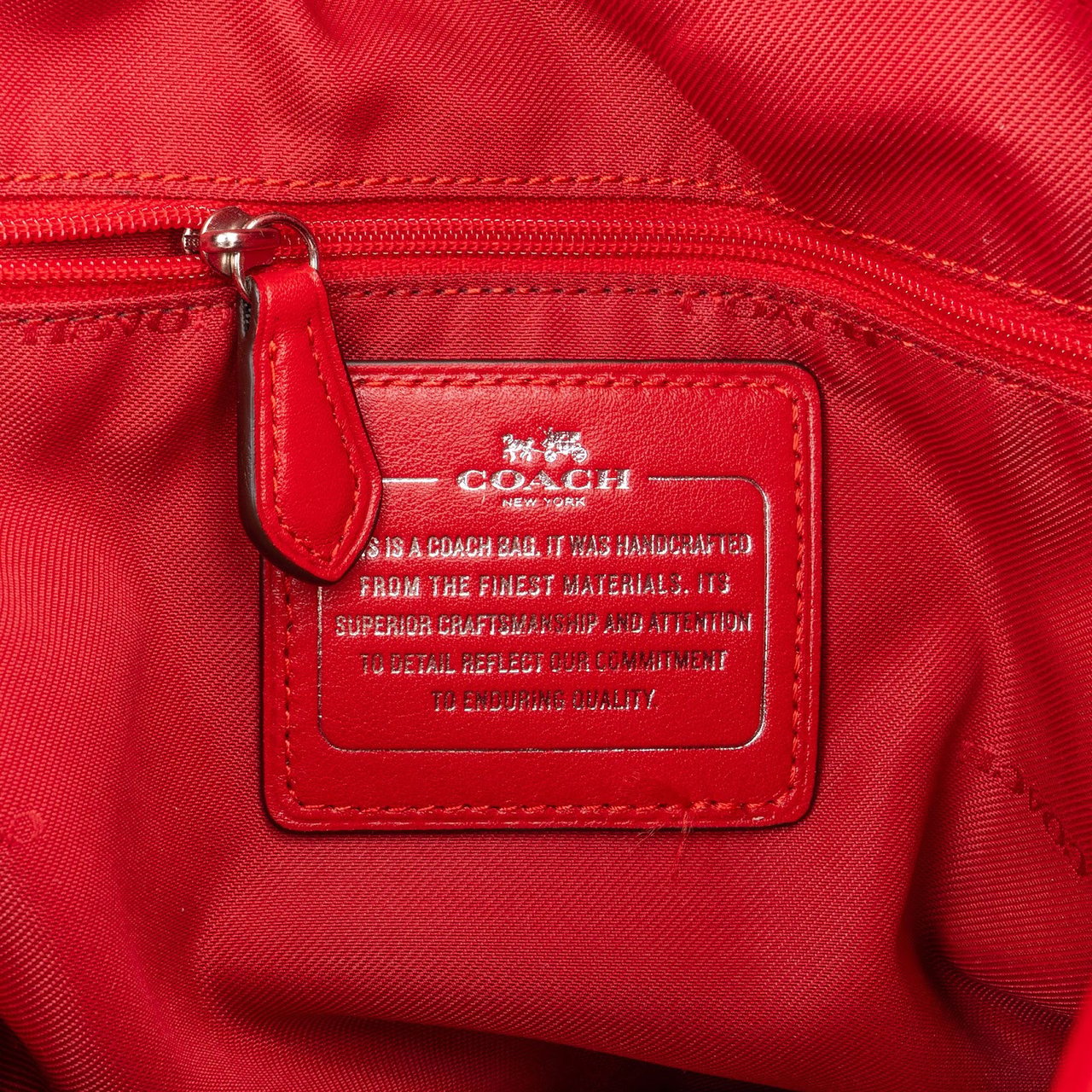 Coach Coach Monogram Signature Canvas Celeste Convertible Hobo Shoulder Bag Rood