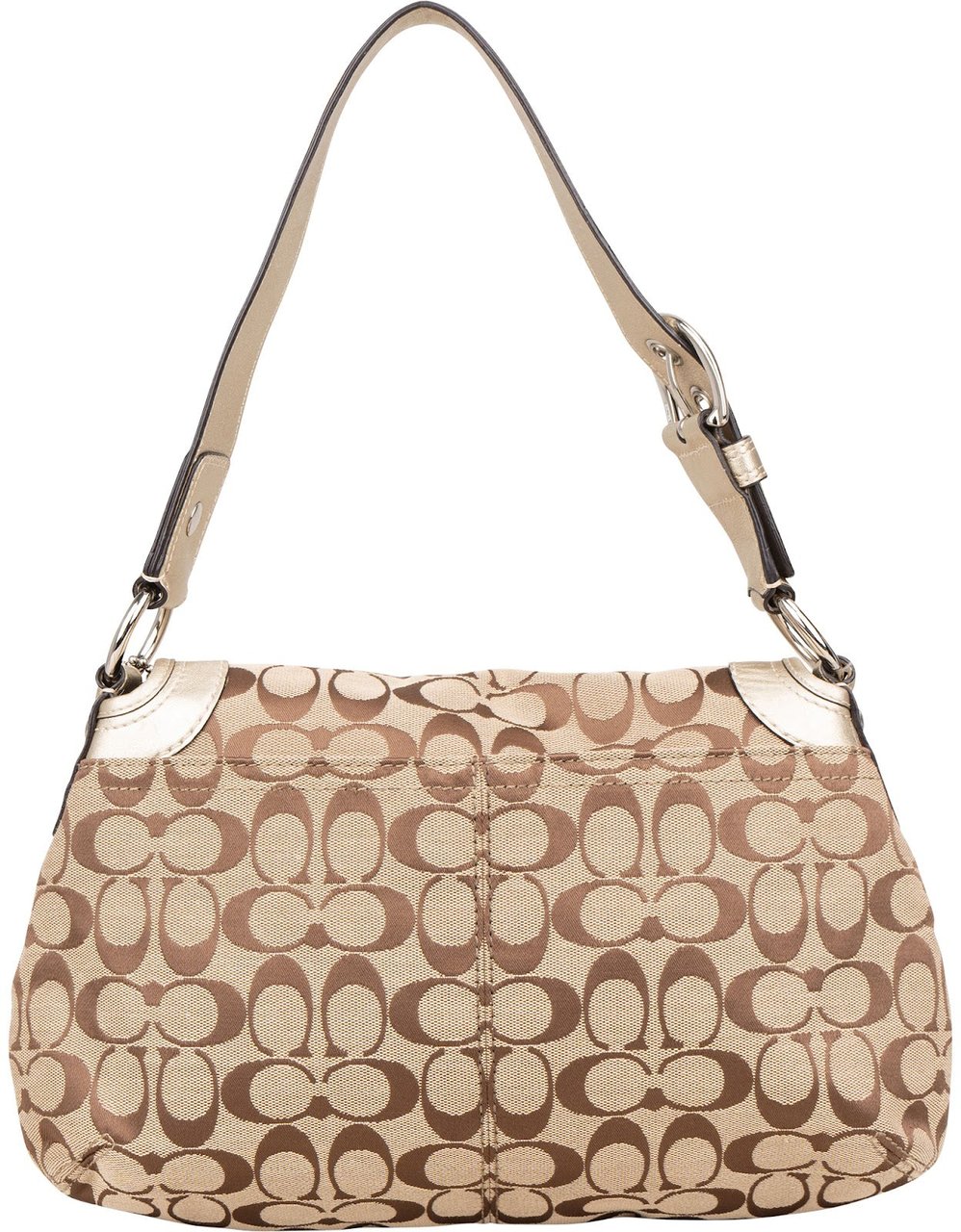 Coach Coach Monogram Soho Signature Flap Shoulder Bag Bruin