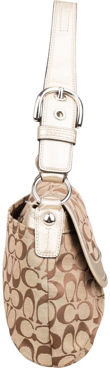 Coach Coach Monogram Soho Signature Flap Shoulder Bag Bruin