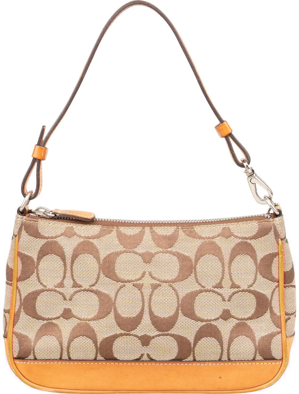 Coach Coach Monogram Signature Canvas Demi Handbag Bruin