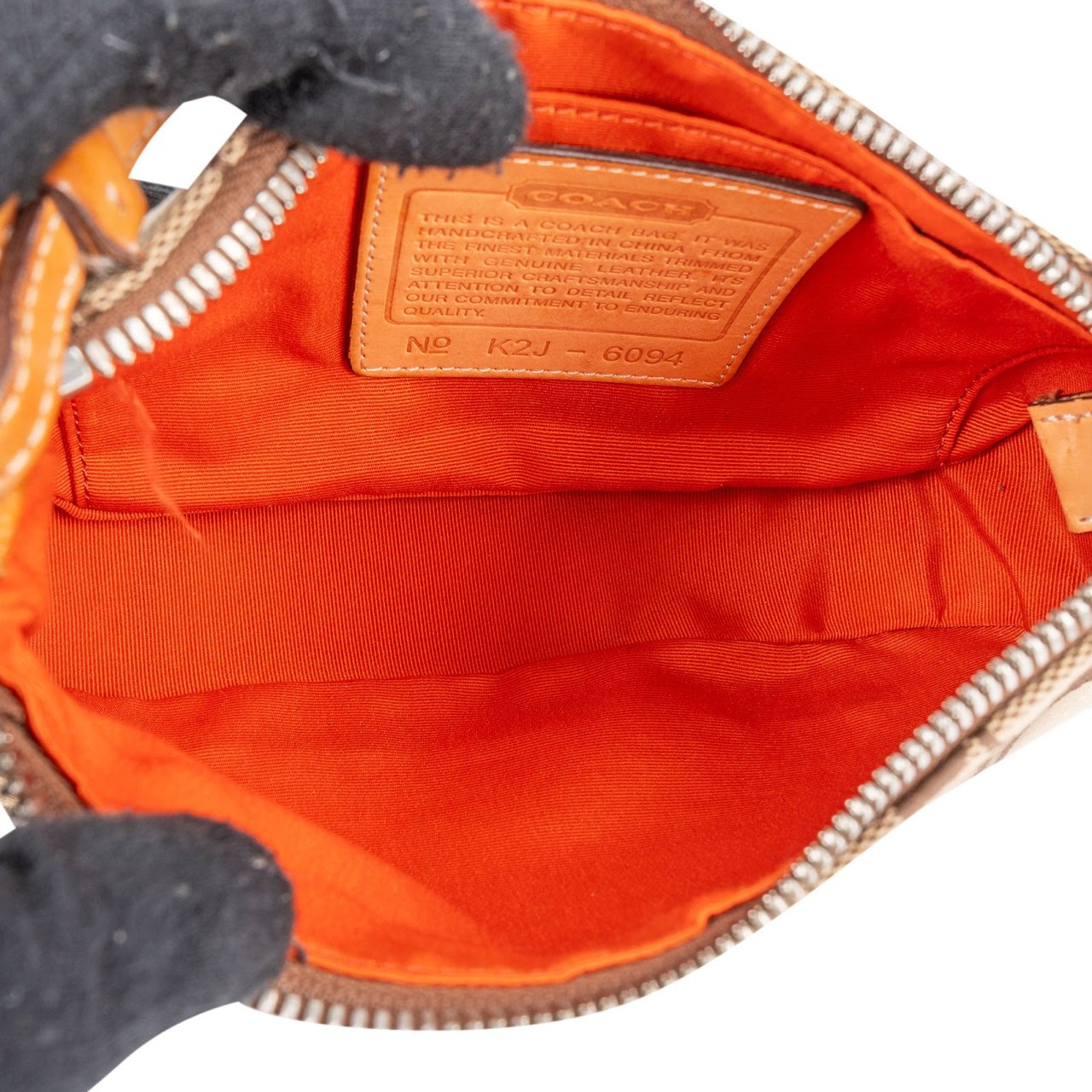 Coach Coach Monogram Signature Canvas Demi Handbag Bruin