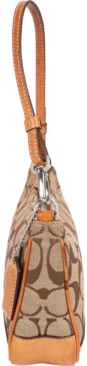 Coach Coach Monogram Signature Canvas Demi Handbag Bruin