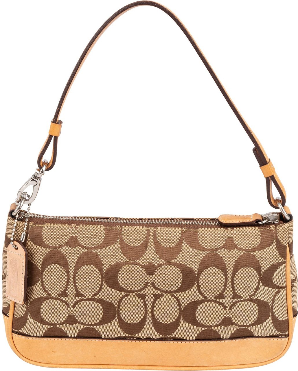 Coach Coach Monogram Signature Demi Handbag Bruin