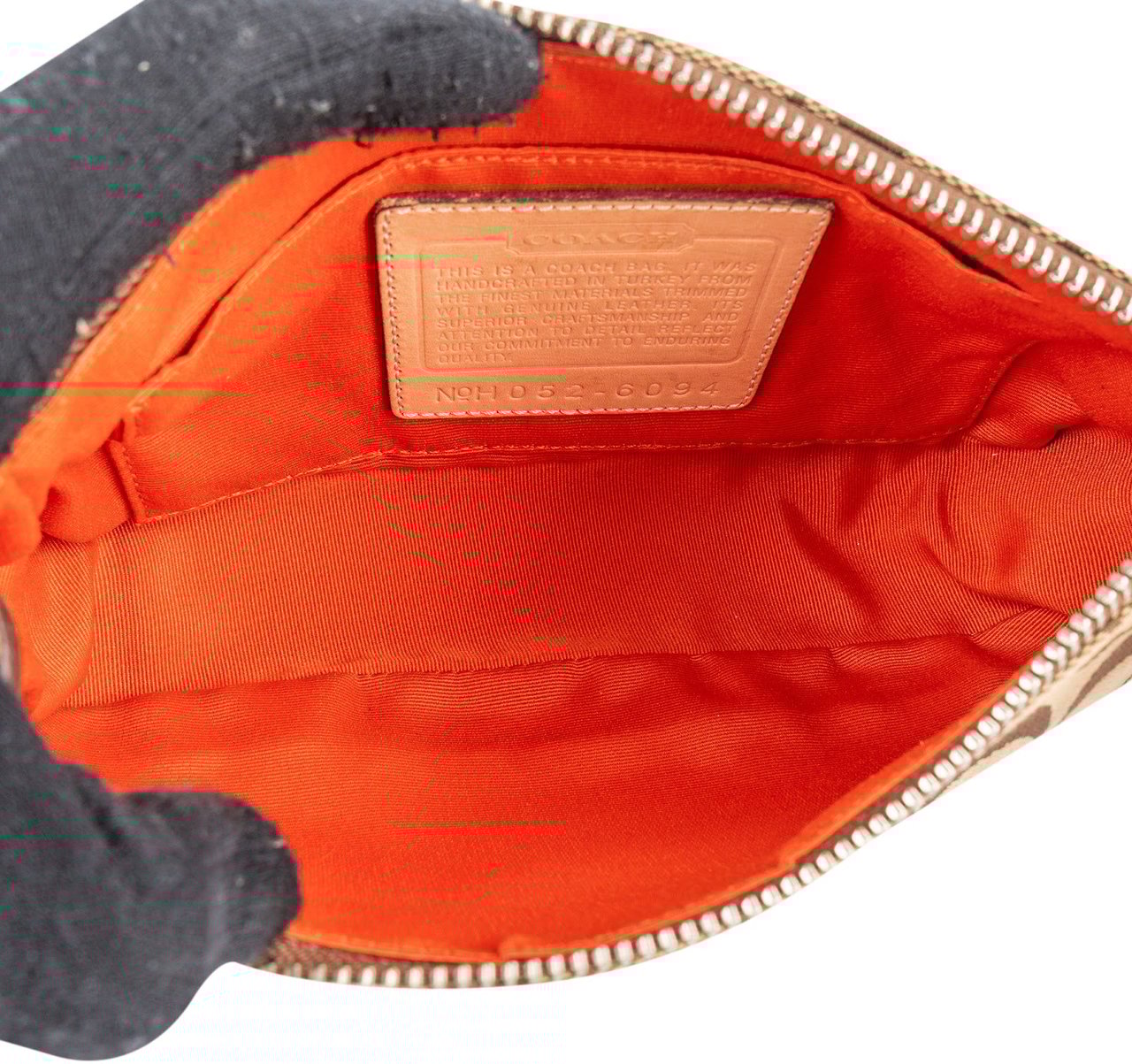 Coach Coach Monogram Signature Demi Handbag Bruin