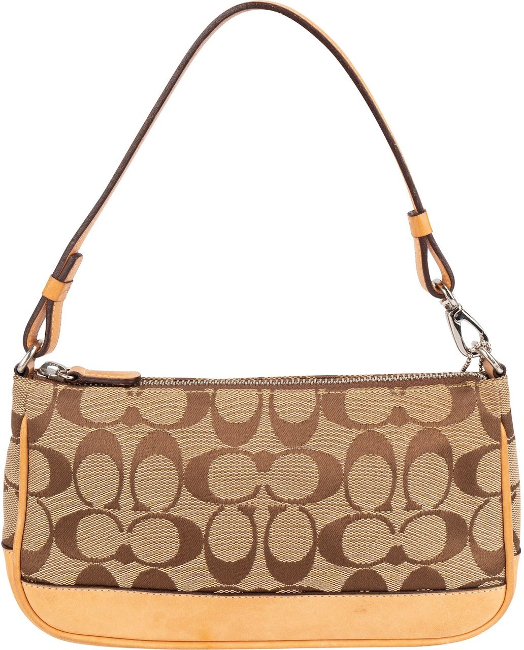 Coach Coach Monogram Signature Demi Handbag Bruin