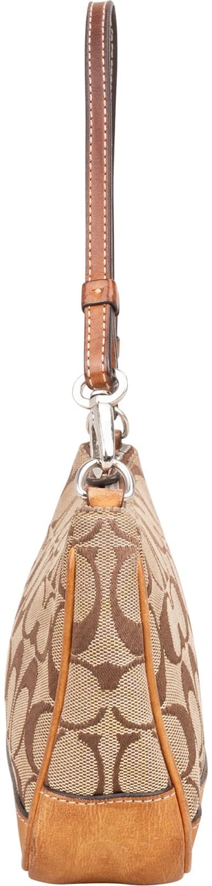 Coach Coach Monogram Signature Demi Handbag Bruin