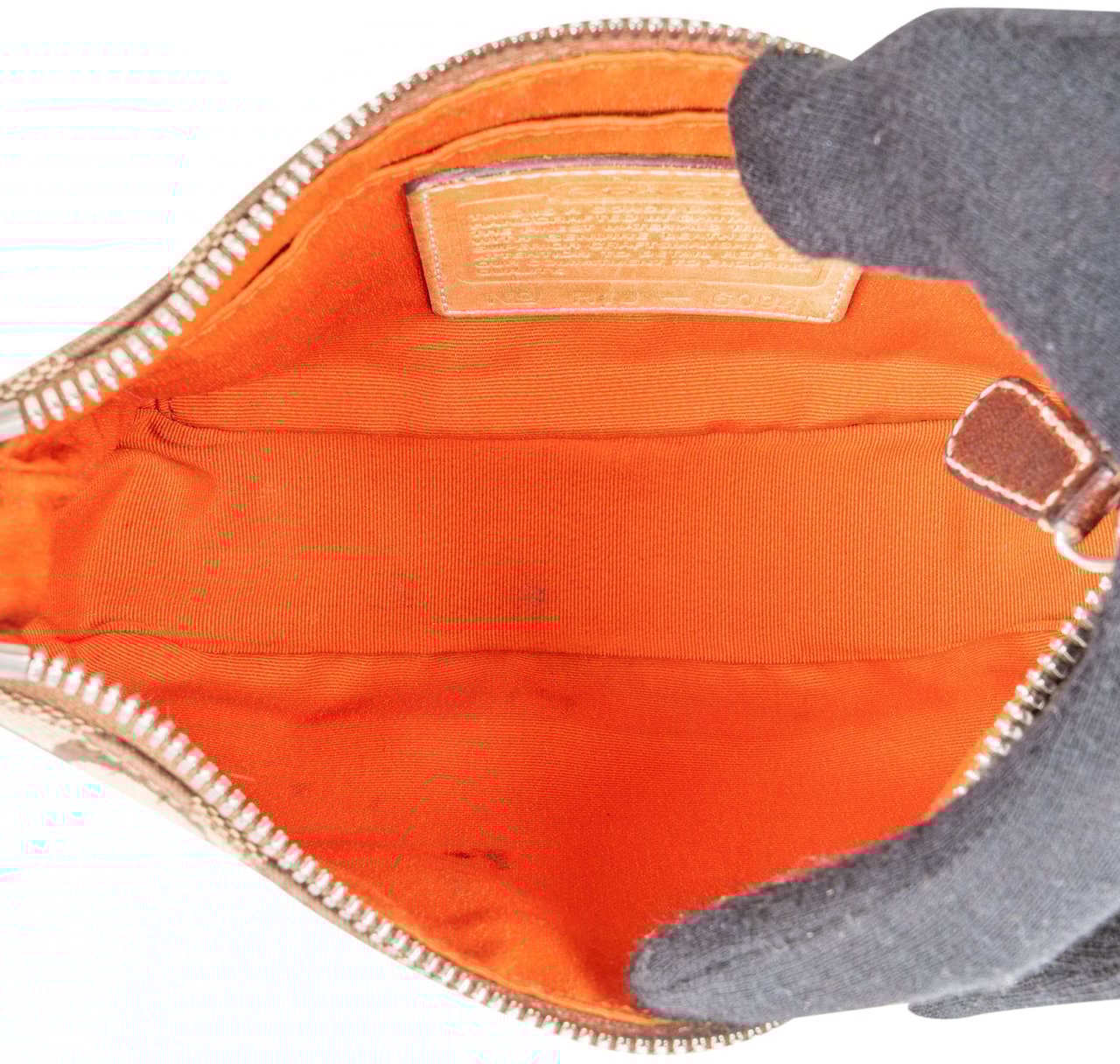 Coach Coach Monogram Signature Demi Handbag Bruin