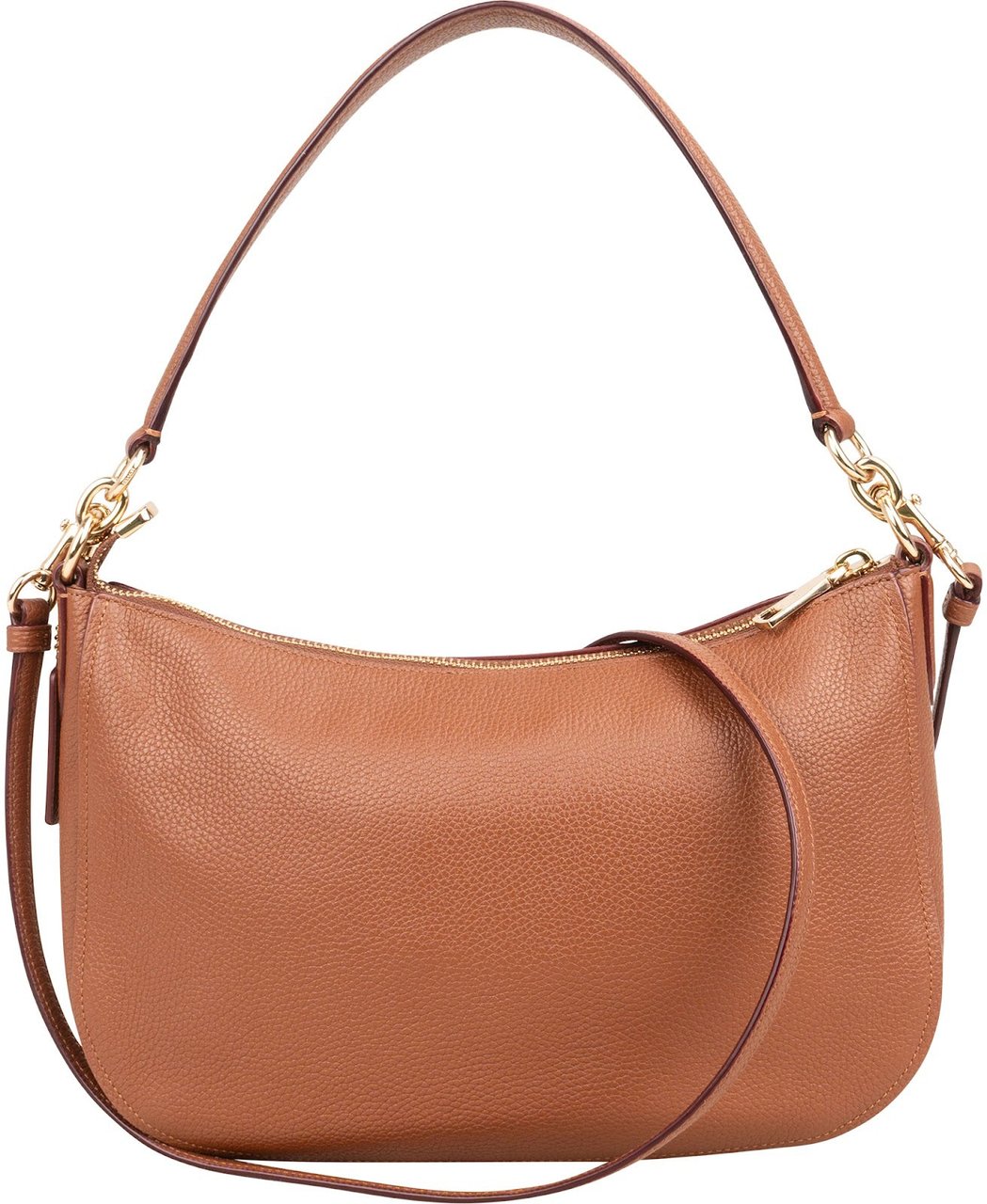 Coach Coach Pebbled Leather Cary Shoulder Crossbody Bag Bruin