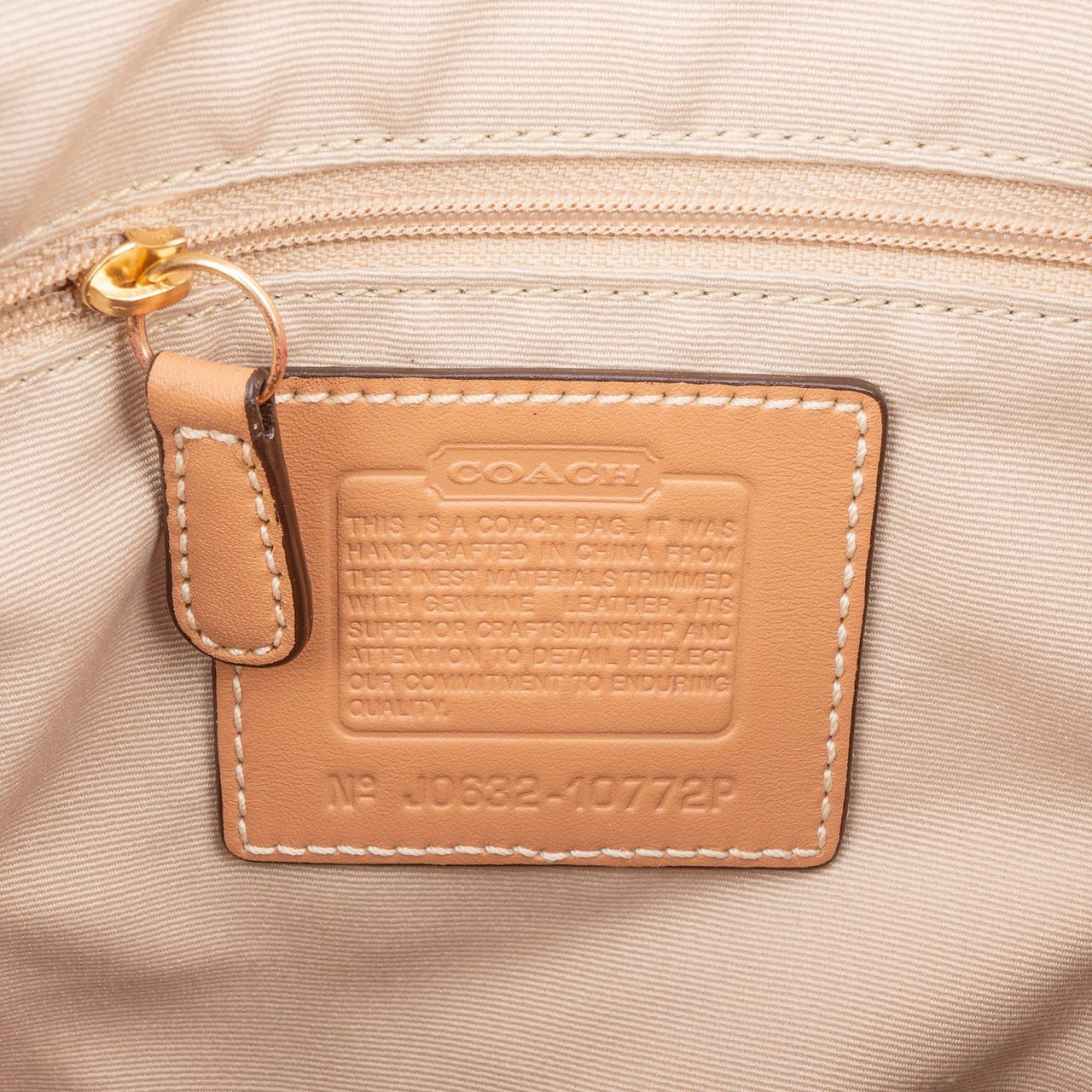 Coach Coach Monogram Signature Pleated Hobo Shoulder Bag Bruin