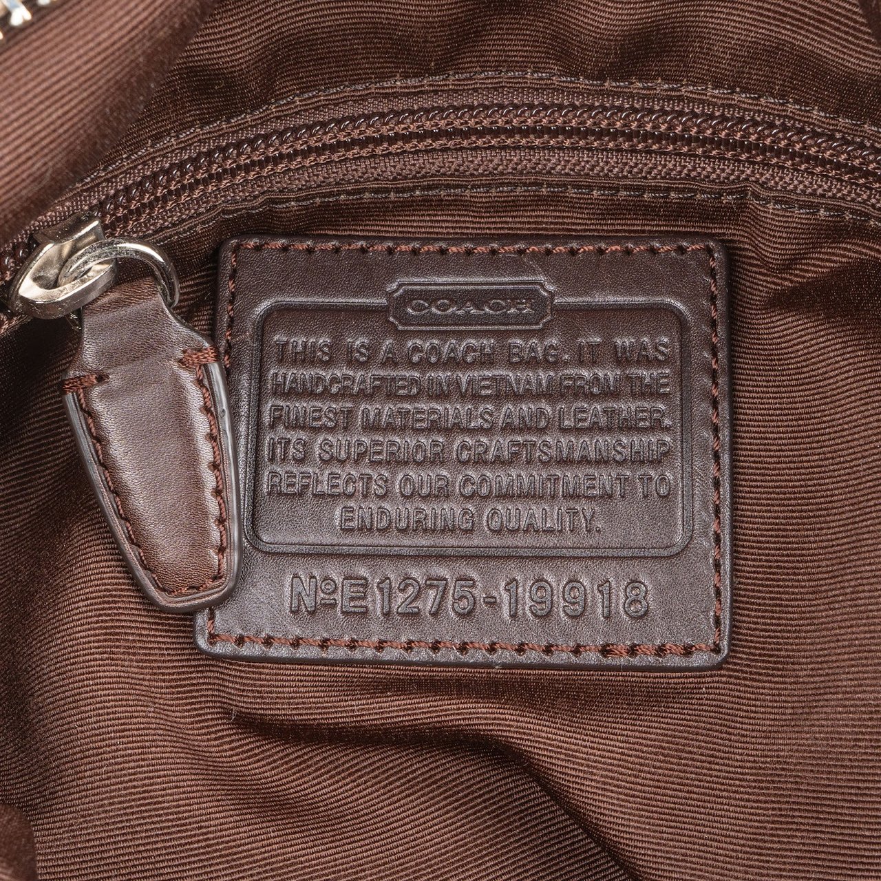 Coach Coach Monogram Stripe Crossbody Bag Bruin