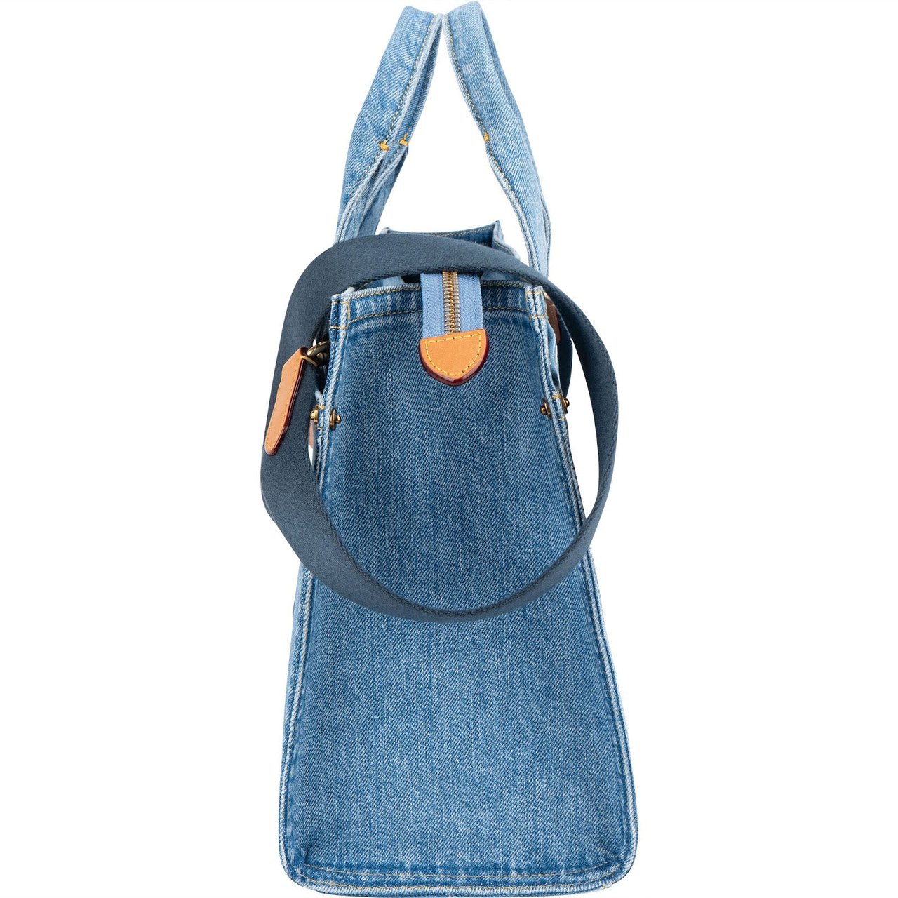 Coach Denim Cargo Tote Handbag Blauw