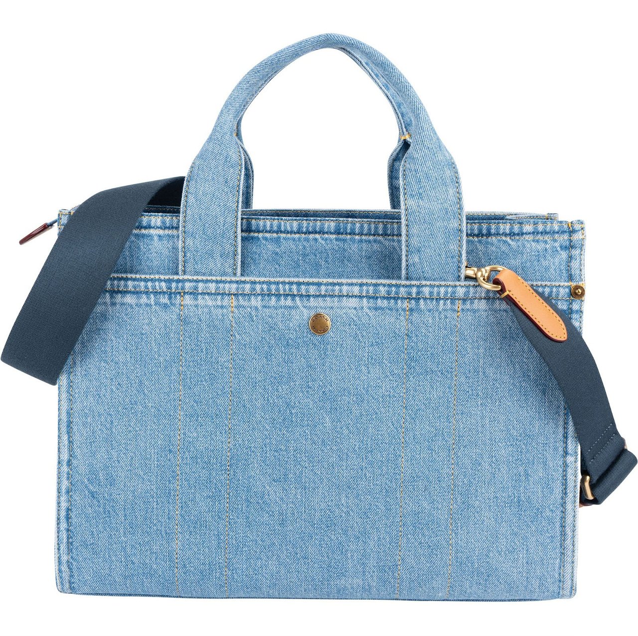 Coach Denim Cargo Tote Handbag Blauw