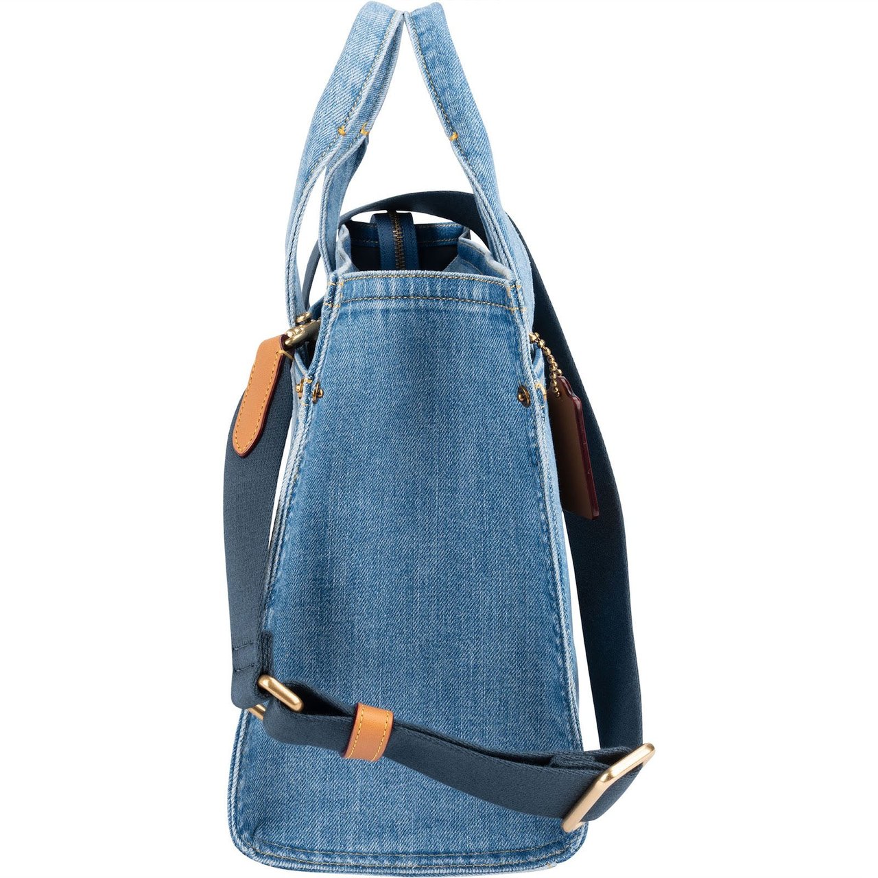 Coach Denim Cargo Tote Handbag Blauw