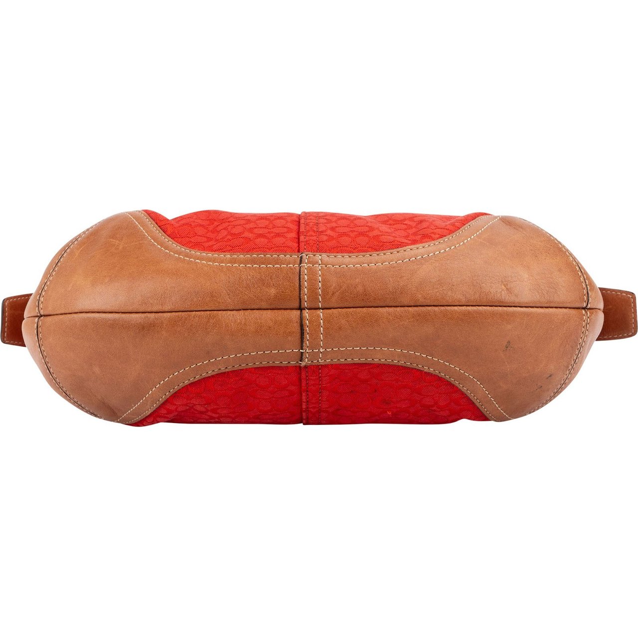 Coach Mini Monogram Signature Red Soho Hobo Shoulder Bag Rood