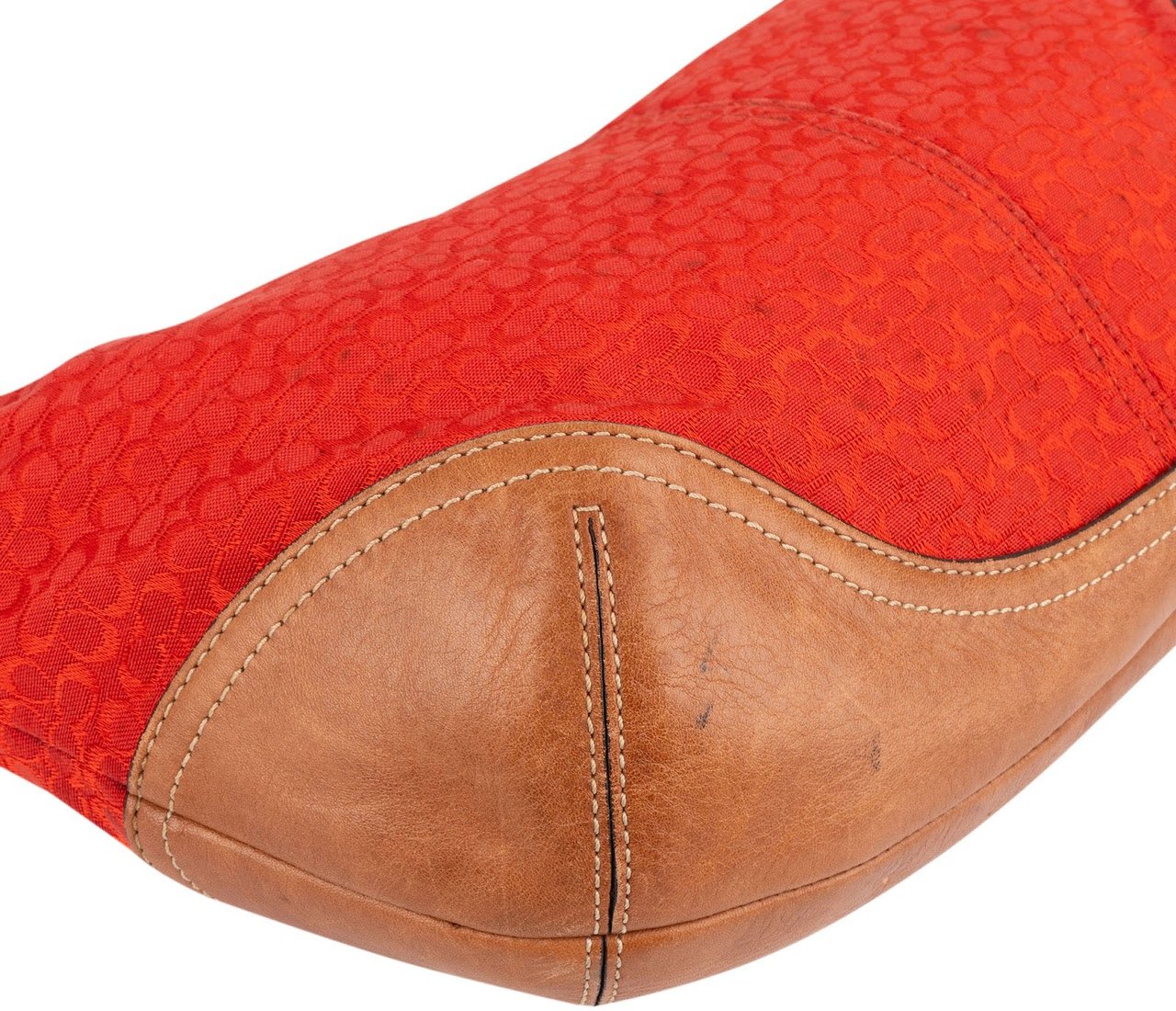 Coach Mini Monogram Signature Red Soho Hobo Shoulder Bag Rood