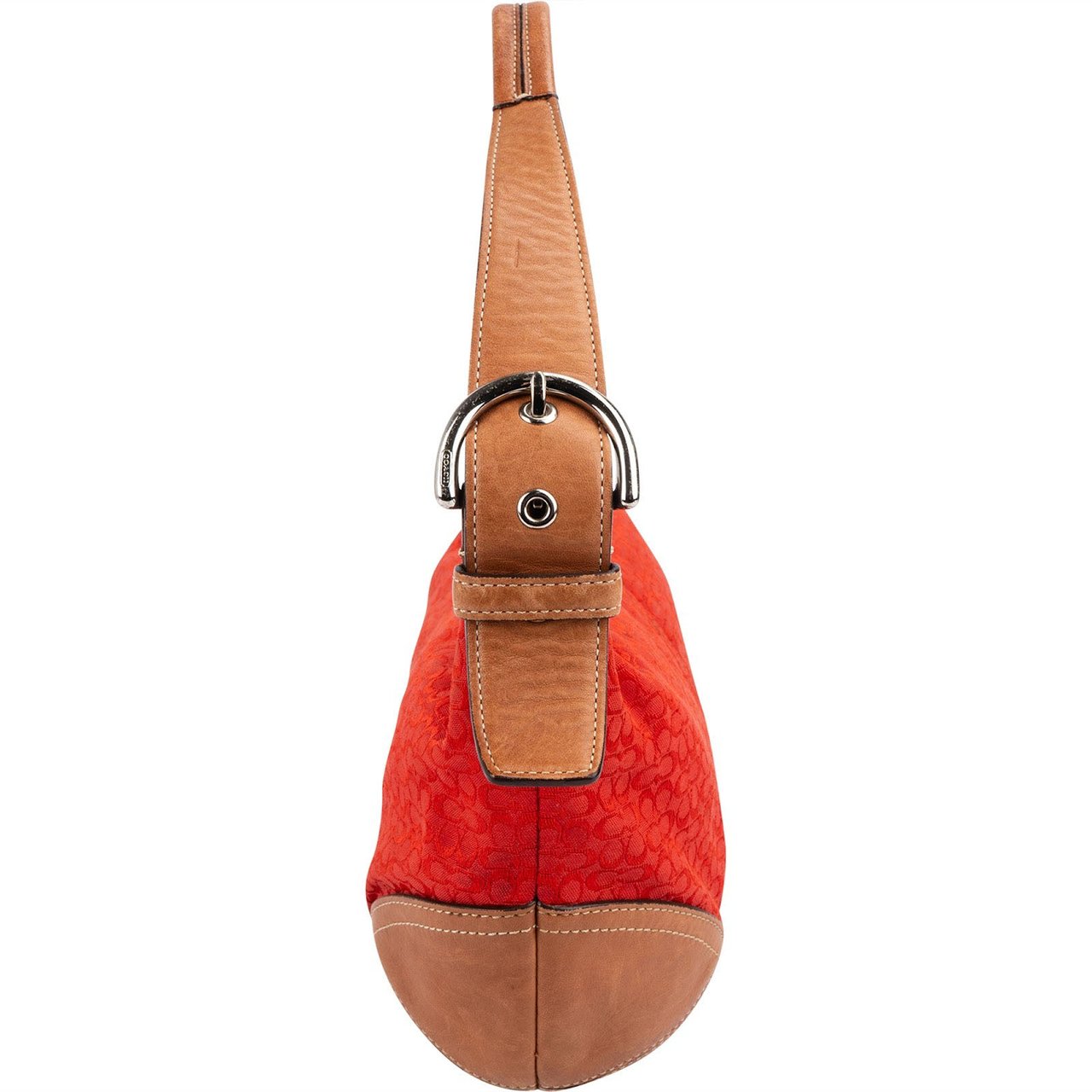 Coach Mini Monogram Signature Red Soho Hobo Shoulder Bag Rood