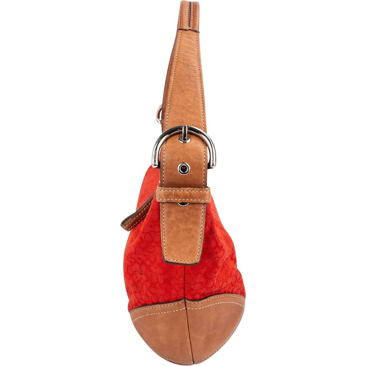 Coach Mini Monogram Signature Red Soho Hobo Shoulder Bag Rood