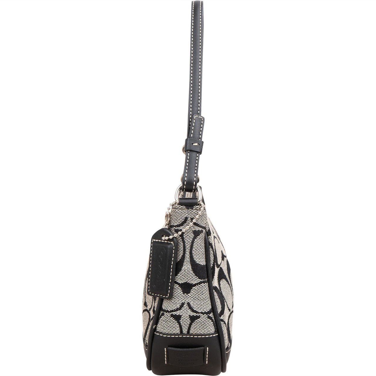 Coach Coach Signature Monogram Pochette Handbag Zwart