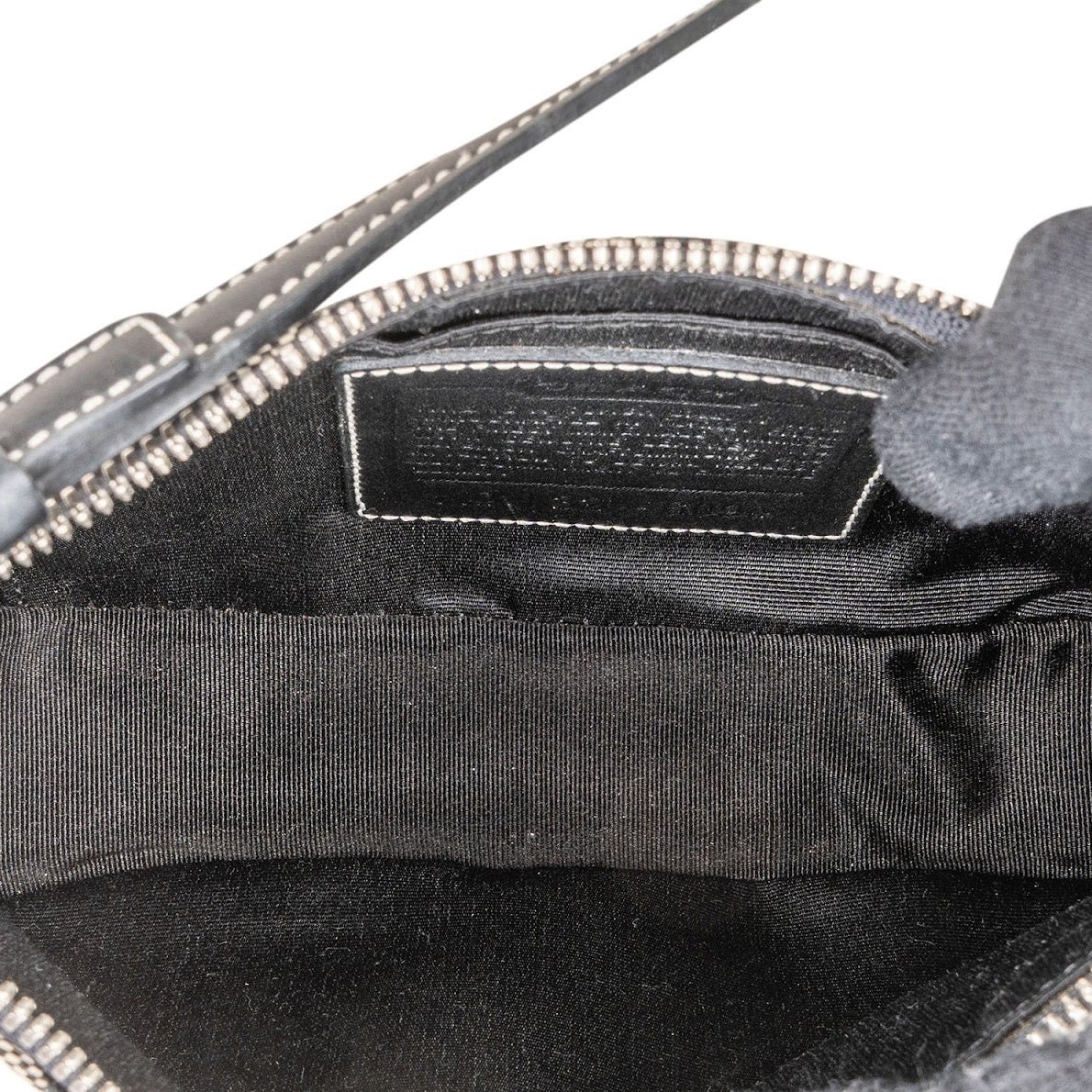 Coach Coach Signature Monogram Pochette Handbag Zwart