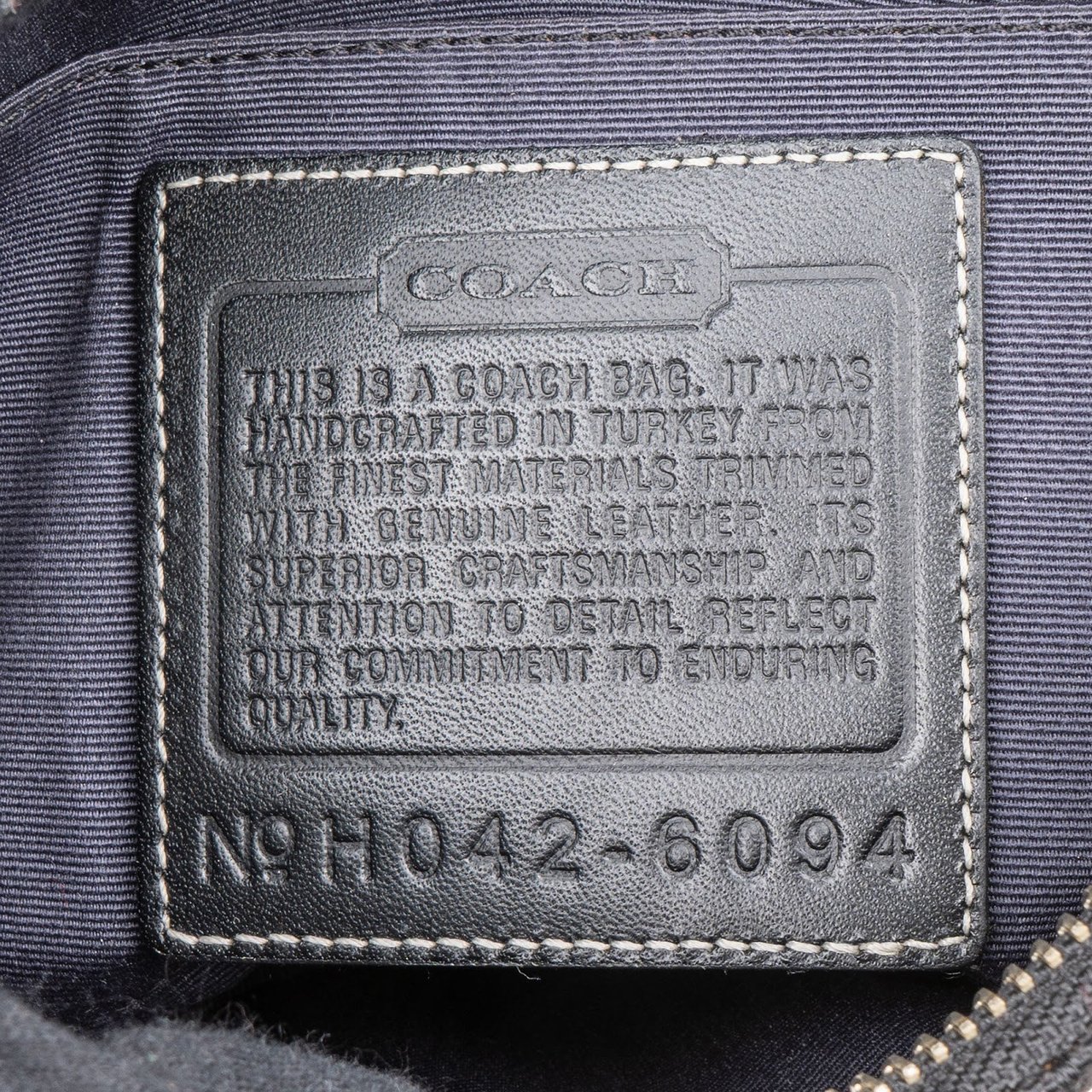 Coach Black Signature Monogram Pochette Handbag Zwart