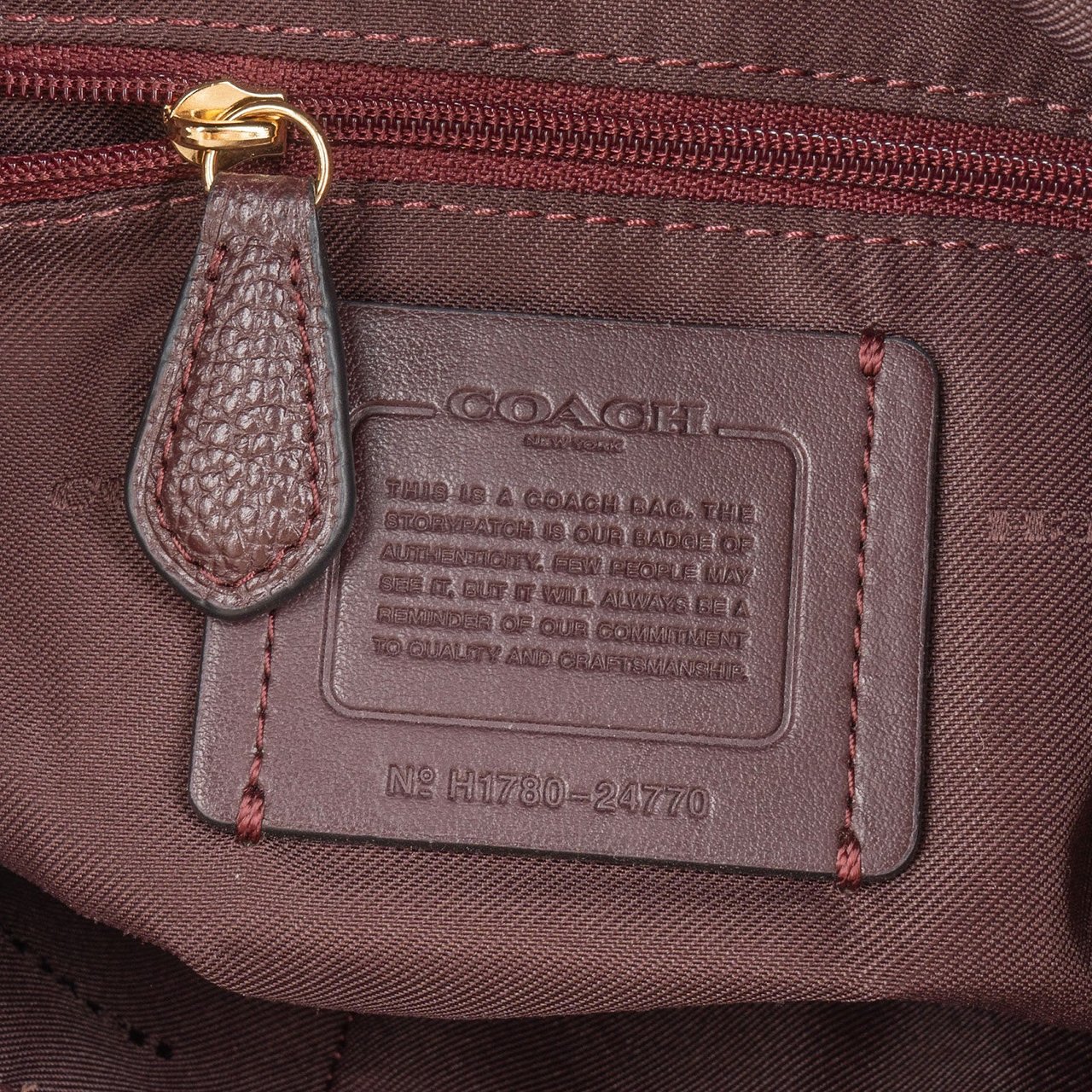 Coach Pebbled Leather Hadley Hobo Shoulder Bag Bruin