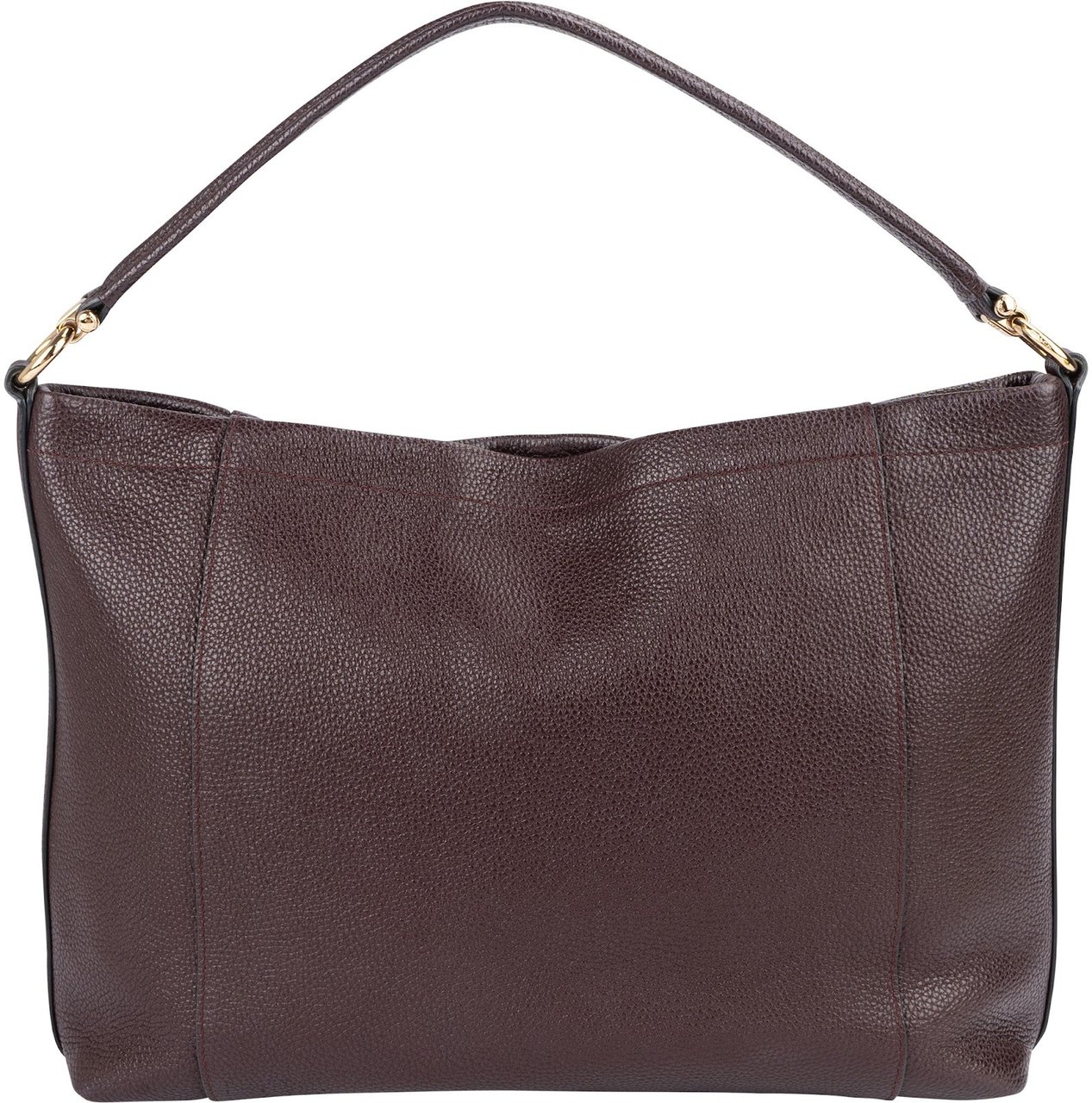 Coach Pebbled Leather Hadley Hobo Shoulder Bag Bruin