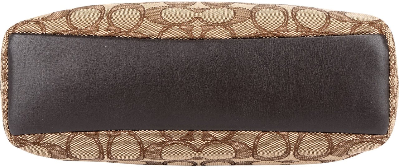 Coach Coach Monogram Signature Gallery Mini Handbag Bruin