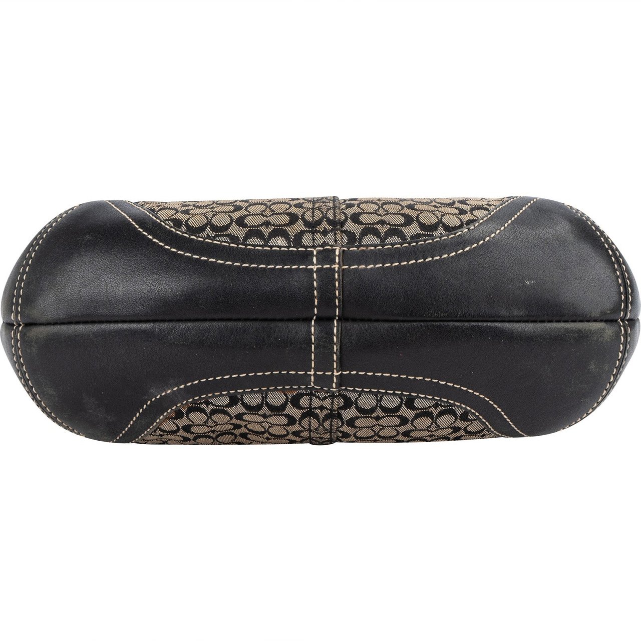 Coach Coach Mini Monogram Signature Small Pouch Shoulder Bag Zwart