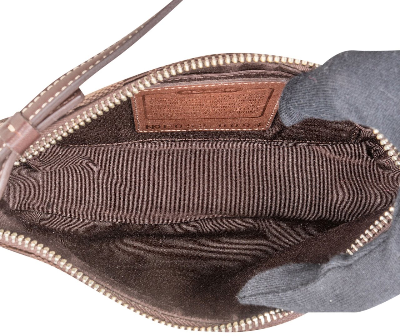 Coach Coach Monogram Signature Jacquard Demi Handbag Bruin