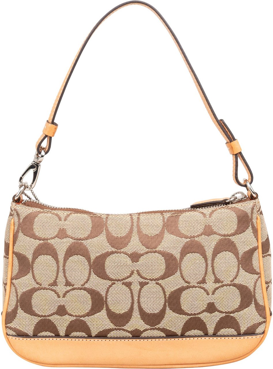 Coach Monogram Signature Demi Handbag Bruin