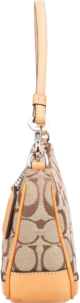 Coach Monogram Signature Demi Handbag Bruin